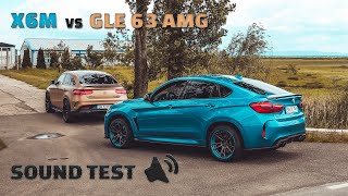 BMW X6M vs MercedesBenz GLE 63 AMG S  Sound Test [upl. by Acirrej]