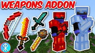 KIBABS WEAPONS Addon BedrockMCPEXbox Minecraft [upl. by Graehme767]