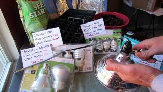 MFG 2015 Seed Starting with CFL Bulbs amp Fixtures  Kelvin and Lumens Explained [upl. by Egief]