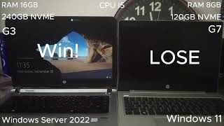 Windows 11 VS Windows Server 2022 [upl. by Allrud]