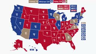 2024 Election Prediction  Gretchen Whitmer vs Nikki Haley [upl. by Gretta]