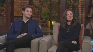 Alexa Davalos and Luke Kleintank talk ‘The Man In The High Castle [upl. by Barbabra239]