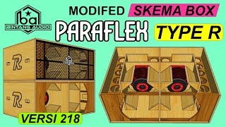 SKEMA BOX PARAFLEX TYPE R MODIFED 218  BOX SPEAKER 18inchi [upl. by Nnyliak626]