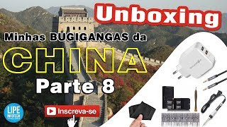 Minhas bugigangas da China  Compras Gearbest AliExpress e Banggood  Parte 8 Unboxing [upl. by Colman]