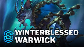 Winterblessed Warwick Skin Spotlight  League of Legends [upl. by Lait]