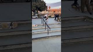 Board slide hand rail first day in LA skateboarding music skateboard flipskateboards [upl. by Tracie]