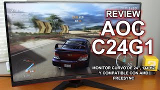 AOC C24G1  Monitor gaming barato con 144 Hz [upl. by Shaver]