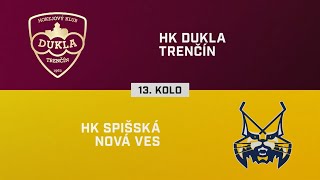 13 kolo HK Dukla Trenčín – HK Spišská Nová Ves 24 HIGHLIGHTY [upl. by Yrrot]