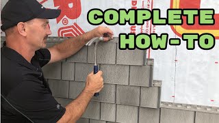 How To Install Vinyl Shakes Siding [upl. by Katalin]