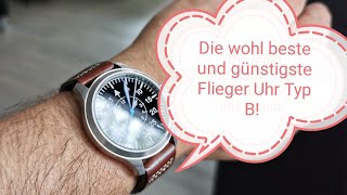 Deutsche Flieger Uhr Automatik made in China mit japanischem Werk Escapement Time [upl. by Hau]