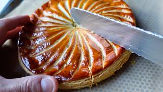 Galette des rois avec un gateau de semoule et des pommes [upl. by Lance348]