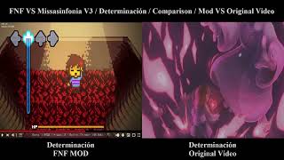 FNF VS Missasinfonia V3  Comparison  Determinación  Fnf Mod vs Original [upl. by Rip]