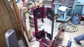 Harbor Freight 93762 Bandsaw  review and how to change blade [upl. by Gilba340]