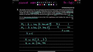 A2 Maths S2 NORMAL APPROX TO POISSON DISTRIBUTION IN TESTING Lecture  06 Sun 5 May 2024 [upl. by Allain]