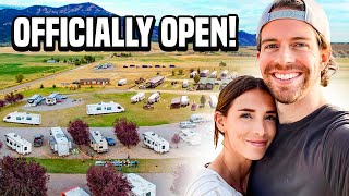 Our RV Park is OFFICIALLY OPEN [upl. by Adnyc409]