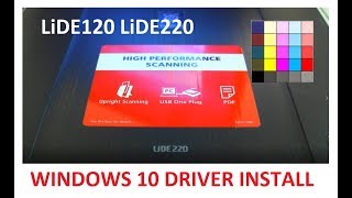 LiDE120 LiDE220 Windows 10 Driver and Software Setup [upl. by Led699]