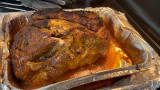 How to Cook Pernil Asado Puerto Rican Pork Shoulder with 100 Natural Ingredients [upl. by Eikcir77]