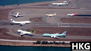 Best Plane Spotting Location Hong Kong Airport with Air Traffic Control [upl. by Gannie]