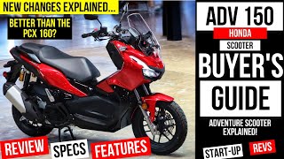 New Honda ADV 150 Scooter Review Specs Changes PCX 160 Comparison Features  Adventure Bike [upl. by Macur]