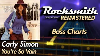 Carly Simon  Youre So Vain  Rocksmith® 2014 Edition  Bass Chart [upl. by Domonic]