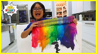 DIY Crayon Melting Art for Kids with Ryan [upl. by Richmal702]