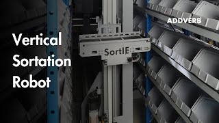 SortIE  Vertical Sortation Robot  Narrow Aisle Sorting  Addverb [upl. by Yolanthe296]