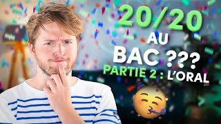 Comment avoir 20 à l’ORAL du BAC de Français  🏆 [upl. by Mehetabel865]