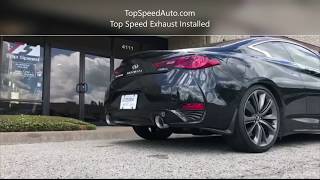 TOP SPEED PRO1 Q60 Coupe AxleBack Exhaust [upl. by Egiaf]