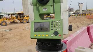 How to make Reference Line Stakeout in Total Station TS 06 Plus in اردو amp हिन्दी [upl. by Marienthal]