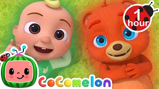 JJ and His Bestie Bear 🐻 CoComelon JJs Animal Time Nursery Rhymes amp Kids Songs  After School Club [upl. by Siuqaj542]