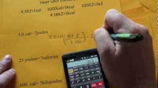 Heat amp Energy Unit Conversions [upl. by Saum287]