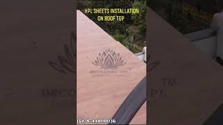 Open roof top installed with HPL trustedseller buildingmaterial decoratorshpl [upl. by Dehnel433]