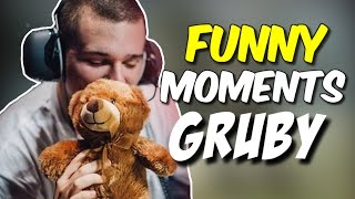 FUNNY MOMENTS GRUBY 3 Clutch 1vs5 Best oddshots stream highlights and more  CSGO [upl. by Ecenaj]