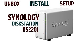 Unboxing and setup of the Synology DISKSTATION DS220j synology NAS DS220j [upl. by Eicrad]