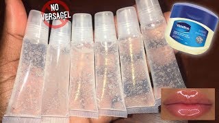 DIY CLEAR LIPGLOSS WITH VASELINE NO GLOSS BASE NO VERSAGEL [upl. by Artemisa]