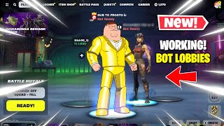 How To Get Bot Lobbies in Fortnite Chapter 5 New Working Fortnite Bot Lobby Tutorial [upl. by Anivahs659]