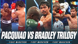 The FULL Manny Pacquiao vs Tim Bradley Trilogy  FIGHT MARATHON [upl. by Harvard]