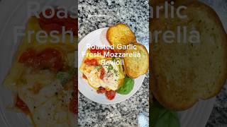 Roasted garlicfresh mozzarella ravioli cooking food [upl. by Hayalat]