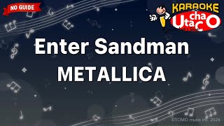 Enter Sandman – METALLICA Karaoke no guide [upl. by Elleahcim]