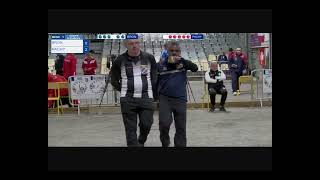 PETANQUE EUROPEAN CLUBS CUP FINAL 2023 Double Sarrio  Bousquet vs Haulotte  Geremus [upl. by Yanahs]