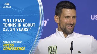 Novak Djokovic Press Conference  2023 US Open Final [upl. by Htrap30]