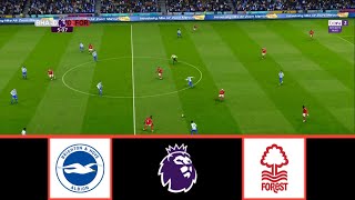 BRIGHTON VS NOTTINGHAM FOREST  PREMIER LEAGUE 20242025  FOOTBALL LIFE 2024 [upl. by Tiebout]