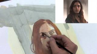 Portrait in Watercolor Demo Part 1 of 2 [upl. by Talbot203]