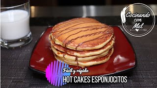 COMO HACER HOT CAKES  Receta para Hot cakes suaves y esponjocitos  Mariel Santos [upl. by Luckett793]