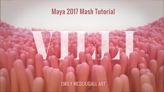 Medical Animation Tutorial Create Villi using Maya 20172018 MASH Motion Graphics [upl. by Anthia]