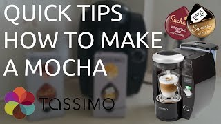 Quick Tips  How to make a Mocha using a Tassimo Machine [upl. by Amin]