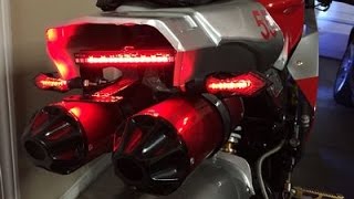 Installing Led Brake Light amp Turn Signals 2015 X19 X18 Super Pocket Bike In Stock [upl. by Os]