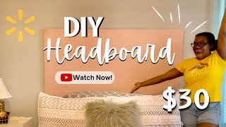 DIY Headboard  Simple Cheap amp Renter Friendly [upl. by Rickart]