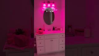 decorate my teenage daughter’s bathroom with me 🫧🧴💕🚽🧻🎀 asmr asmrsounds shorts teenager [upl. by Brodie]