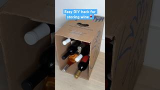 Simple DIY Wine Storage 📦🍷 [upl. by Douglass]